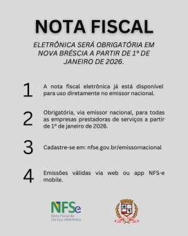 NOTA FISCAL OBRIGATÓRIA PARA JANEIRO DE 2026